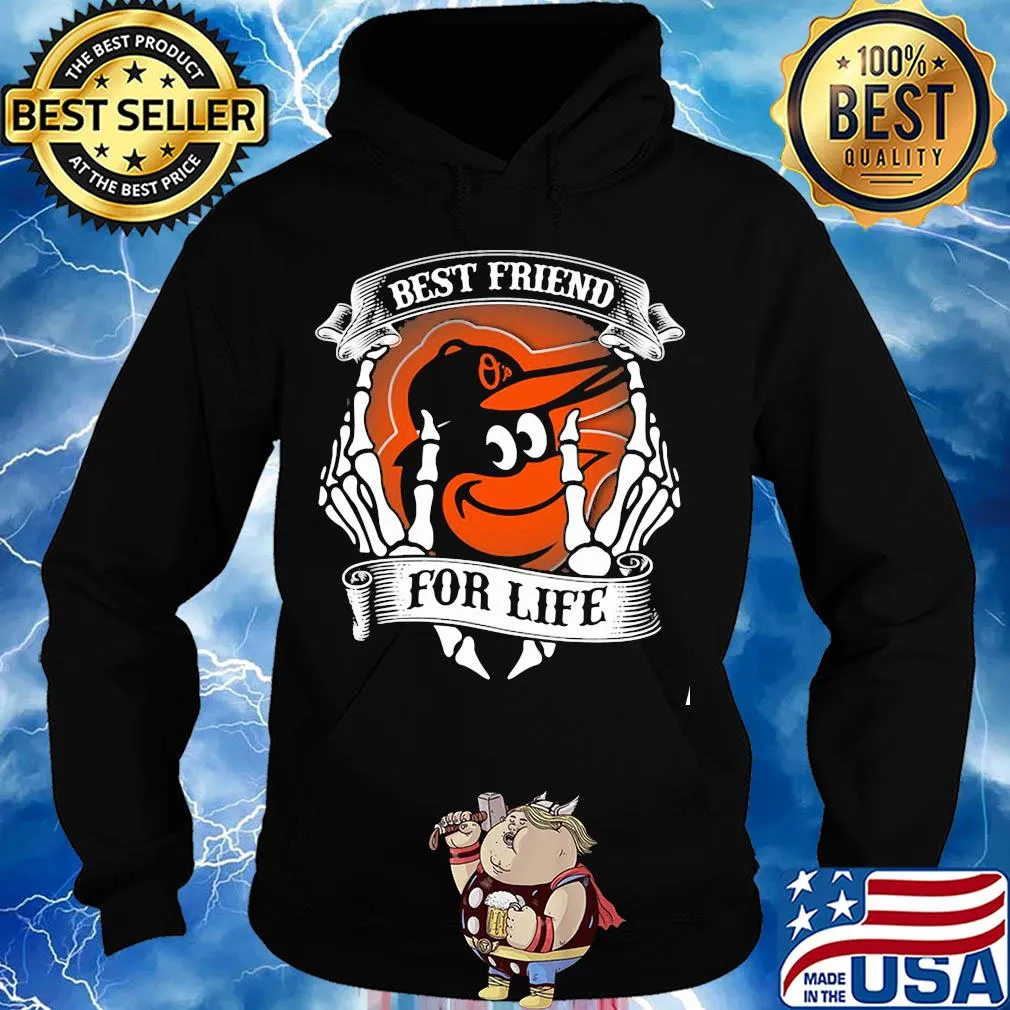 Baltimore orioles best friend for life seketon s Hoodie