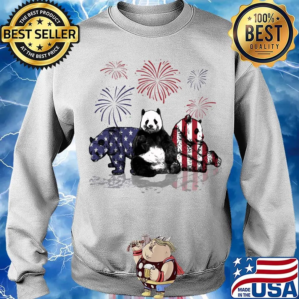 Bear firework american flag independence day s Sweater