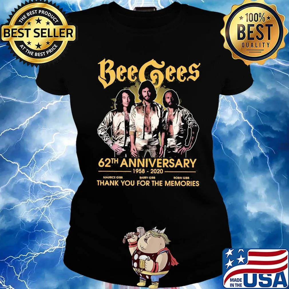 Bee gees band 62th anniversary 1958 2020 thank you for the memories s Ladies tee