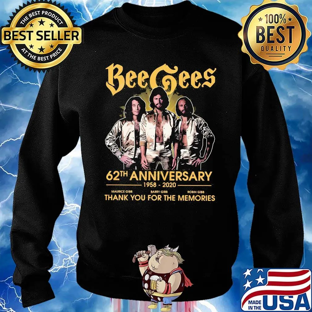 Bee gees band 62th anniversary 1958 2020 thank you for the memories s Sweater