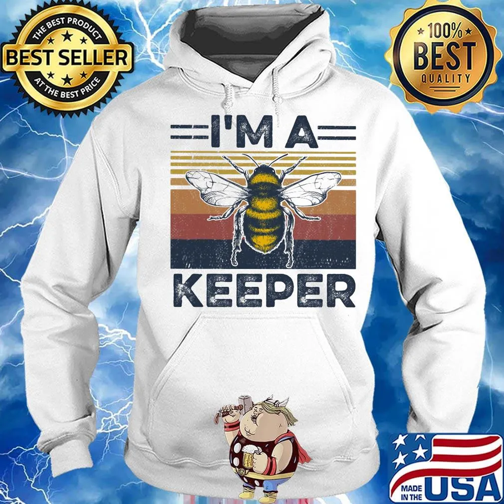 Bee I'm a keeper vintage retro s Hoodie