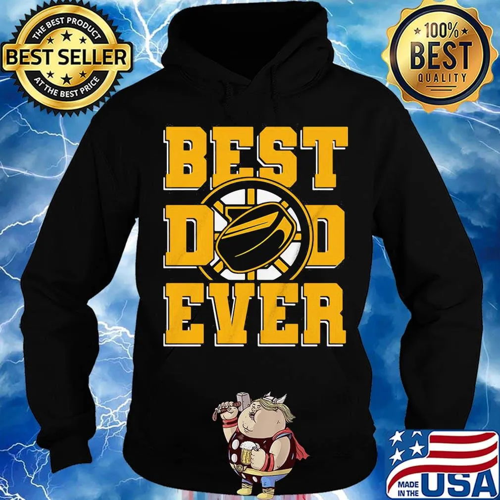 Best dad ever boston ice hockey dad happy father's day s Hoodie