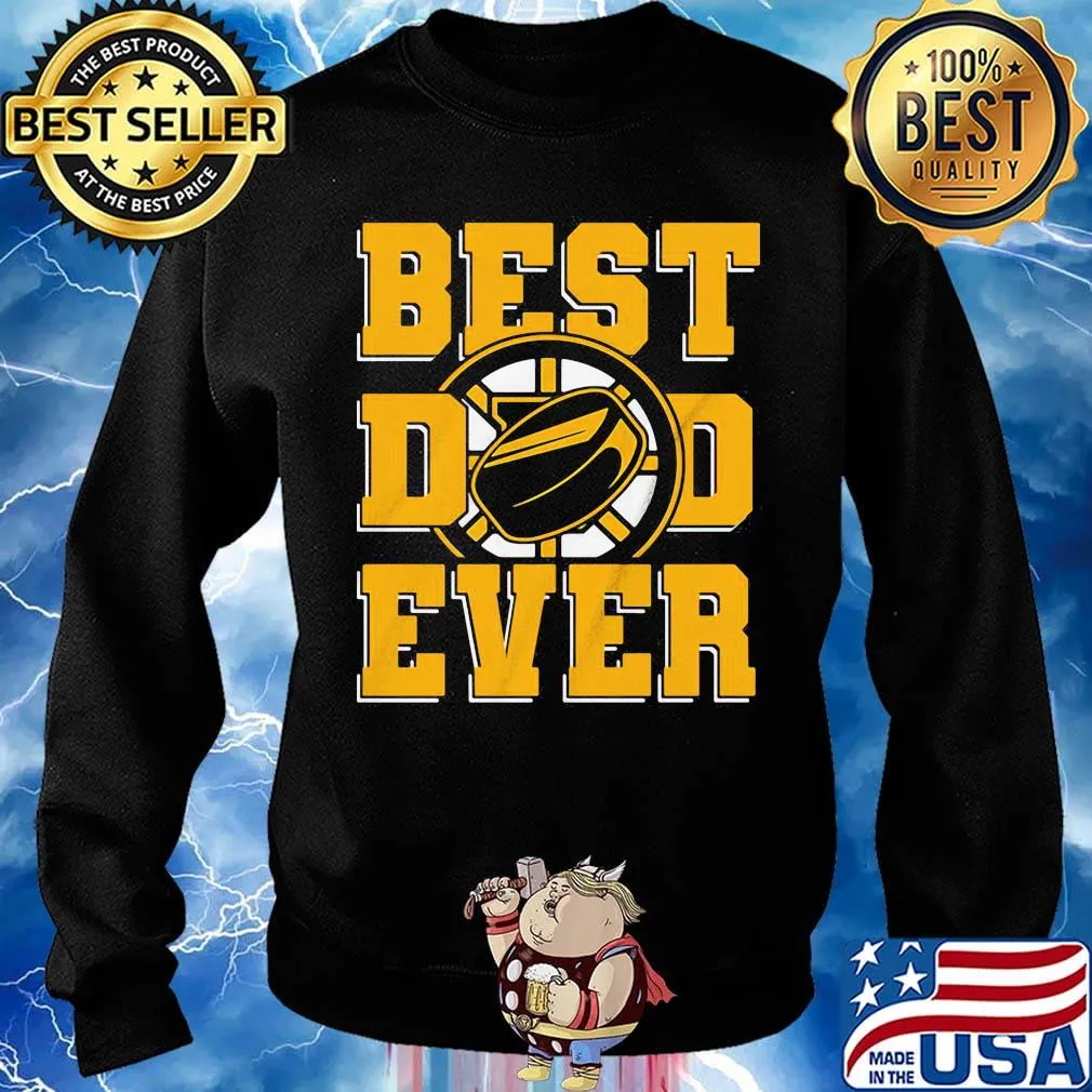 Best dad ever boston ice hockey dad happy father's day s Sweater