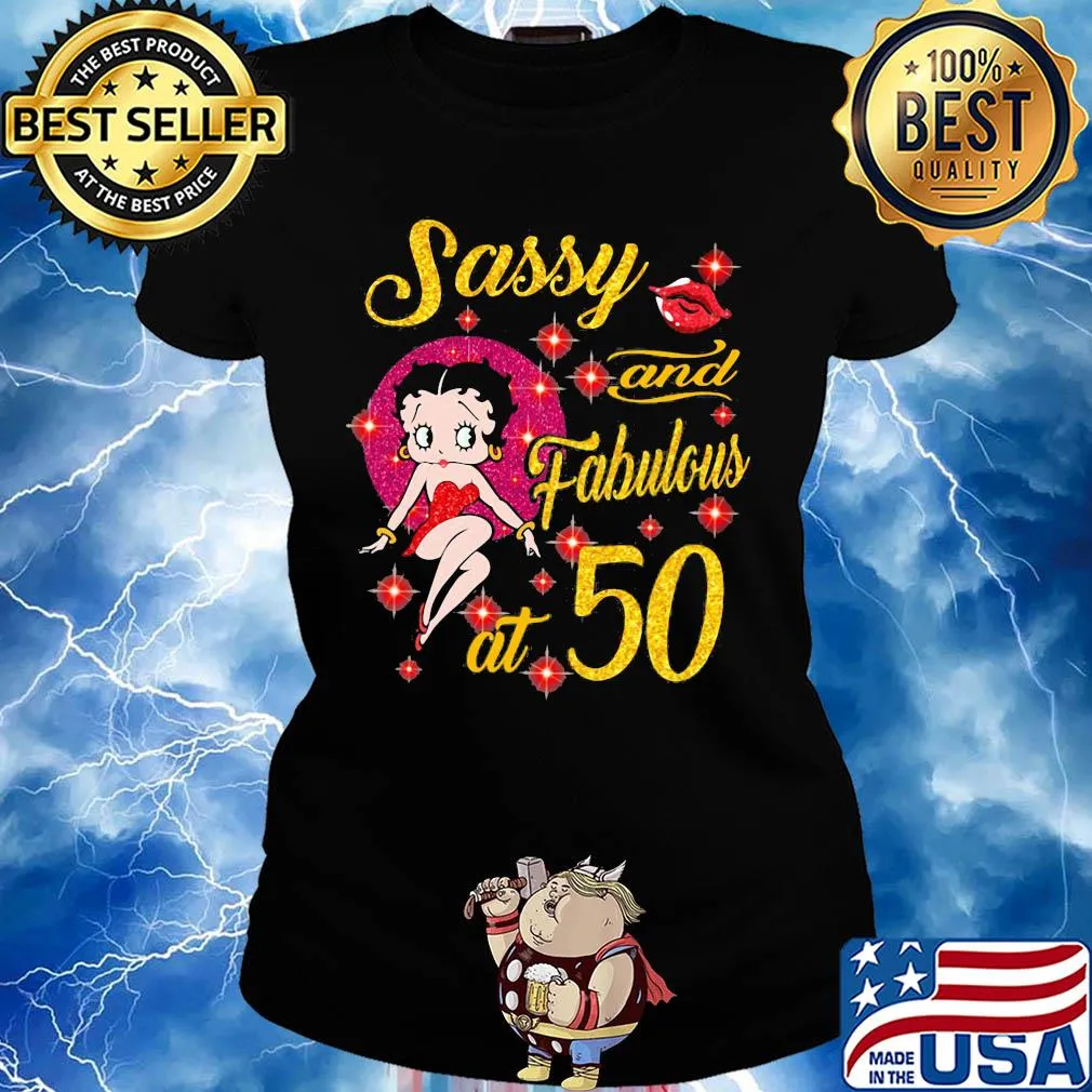 Betty boop sassy and fabulous at 50 diamond s Ladies tee