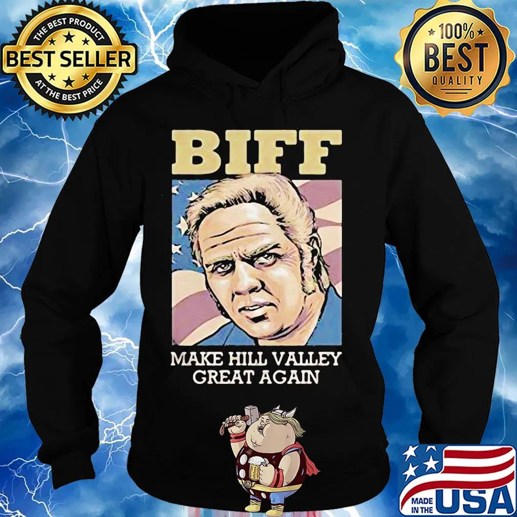 Biff make hill valley great again american flag independence day s Hoodie