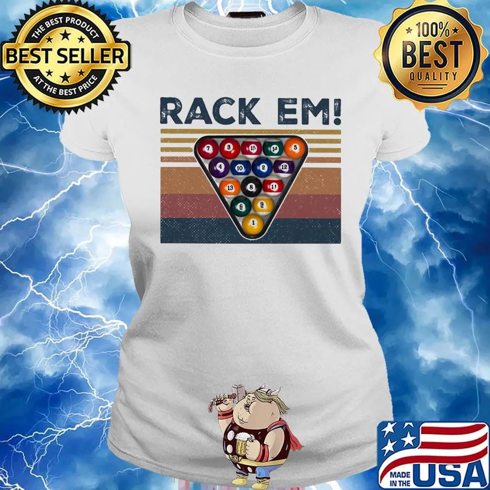 Billiard rack em vintage retro s Ladies tee