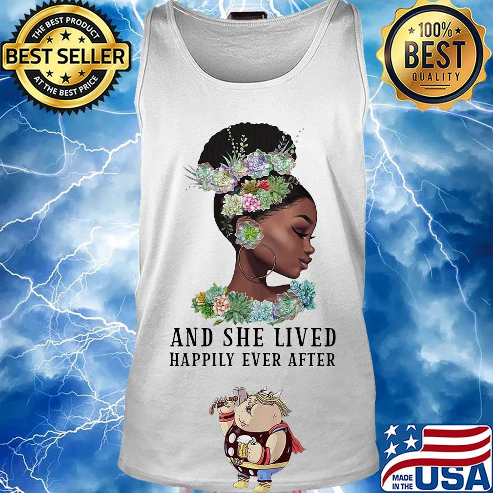 Black girl flower and she lived happily ever after s Tank top