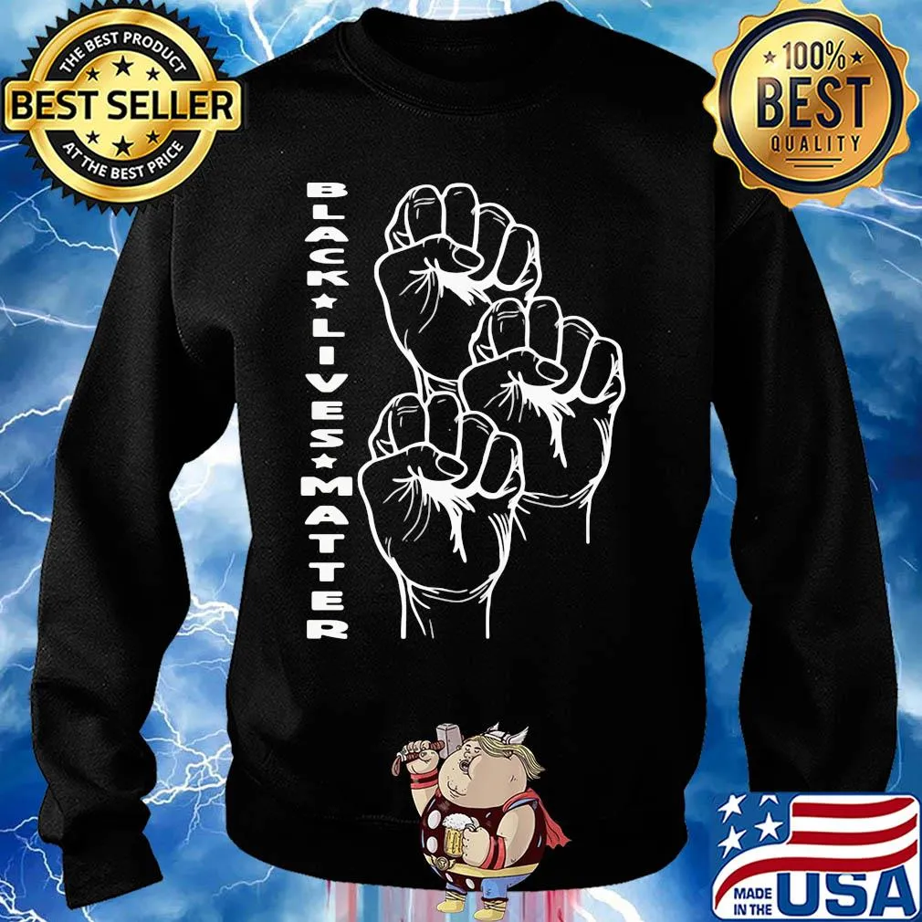 Black lives matter hand s Sweater
