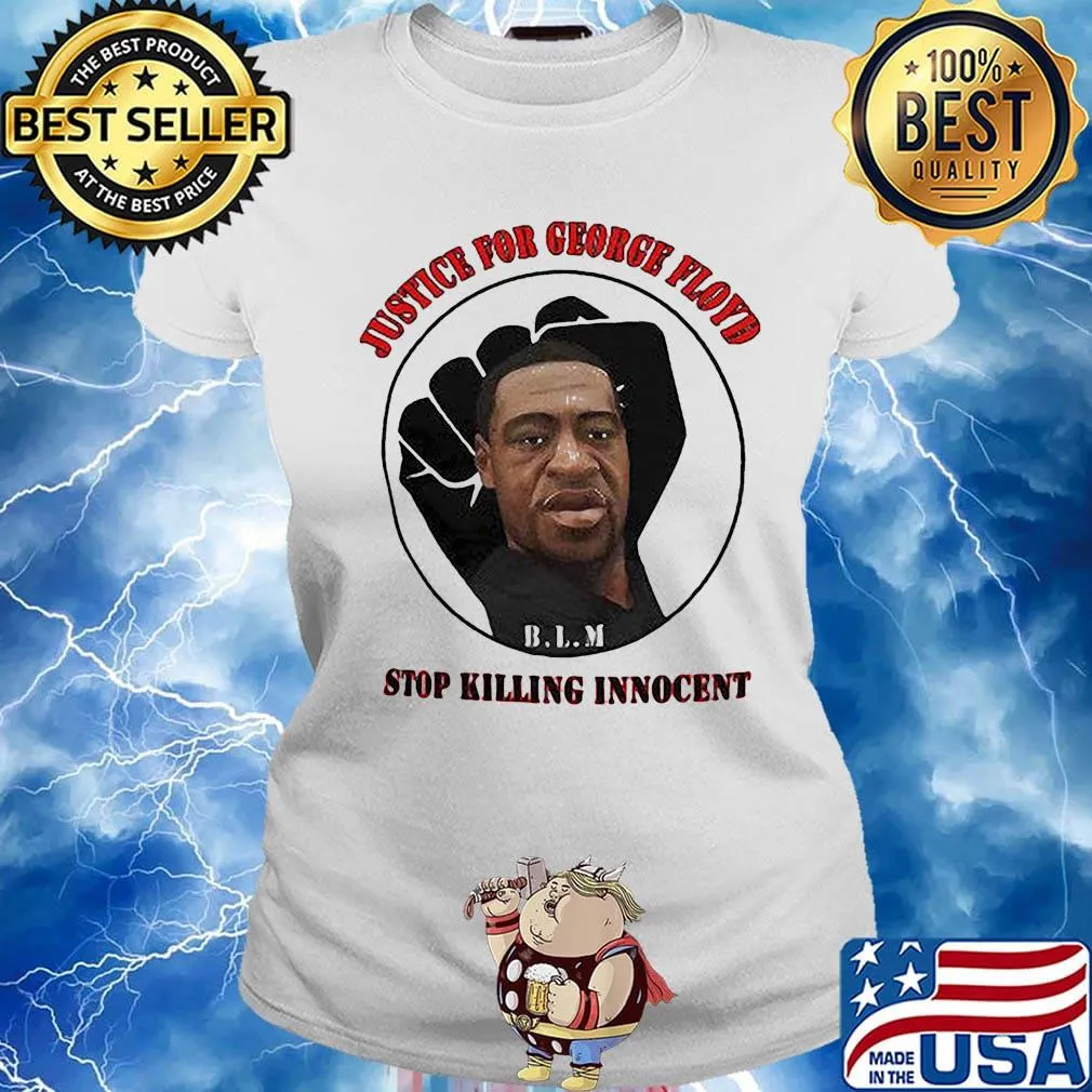 Black lives matter justice for george floyd stop killing innocent s Ladies tee