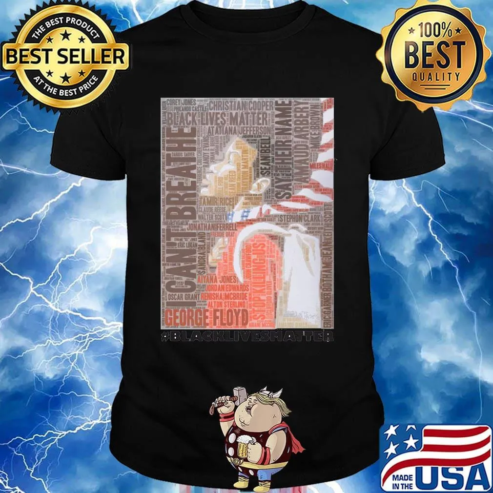 Black man i can't breathe black lives matter shirt