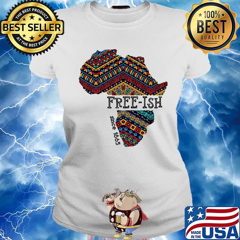 Black map free-ish since 1865 s Ladies tee