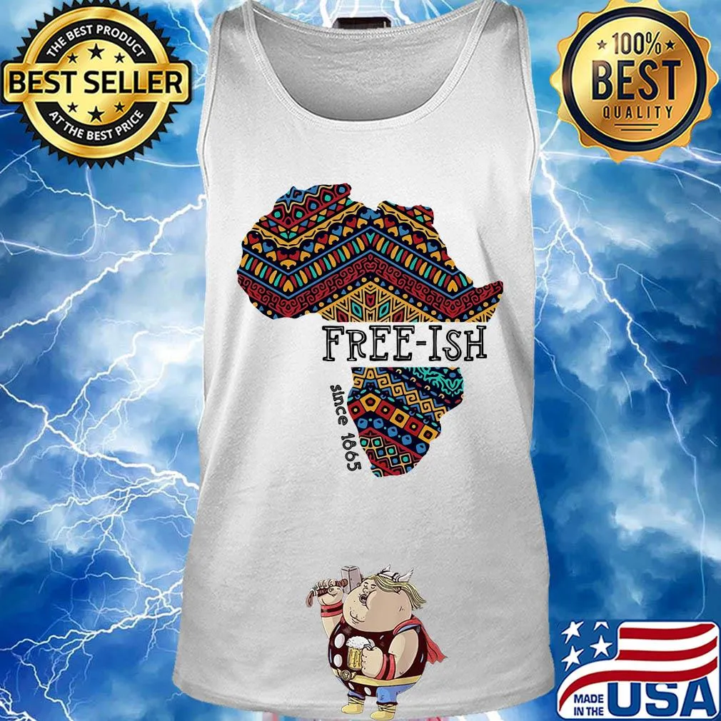 Black map free-ish since 1865 s Tank top
