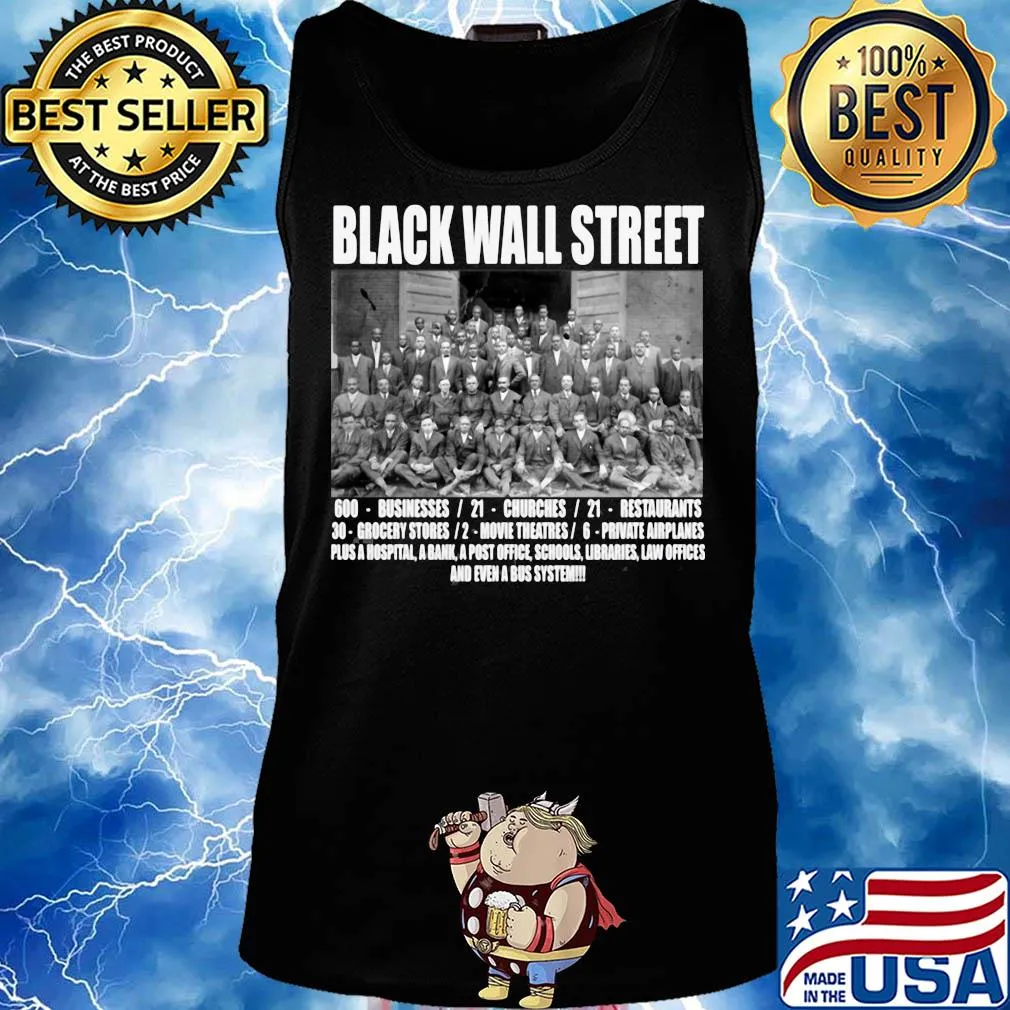 Black wall street never forget s Tank top