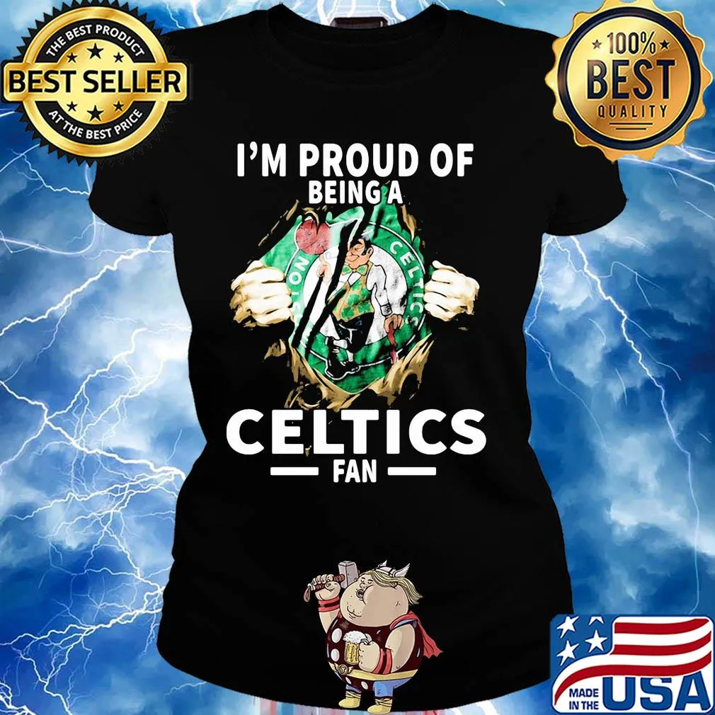 Blood insides I'm proud of being a boston celtics fan s Ladies tee