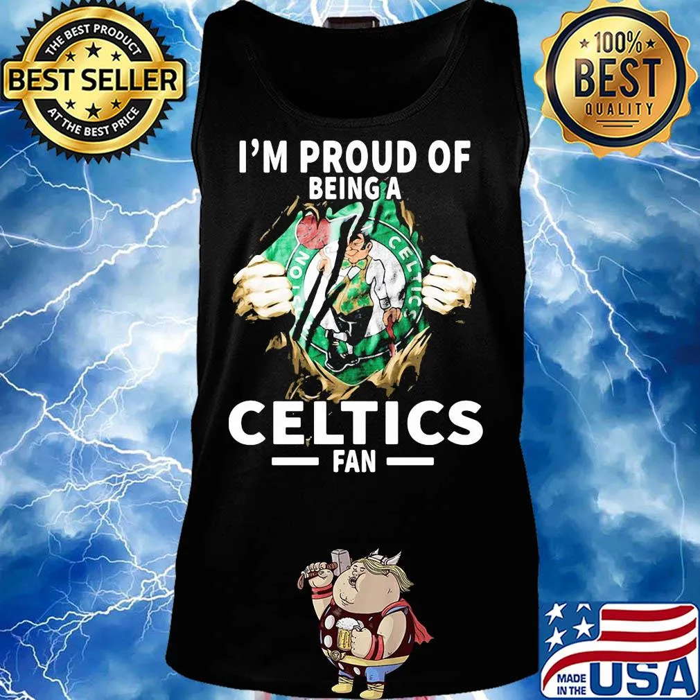 Blood insides I'm proud of being a boston celtics fan s Tank top