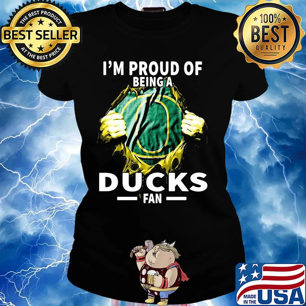 Blood insides I'm proud of being a oregon ducks fan s Ladies tee