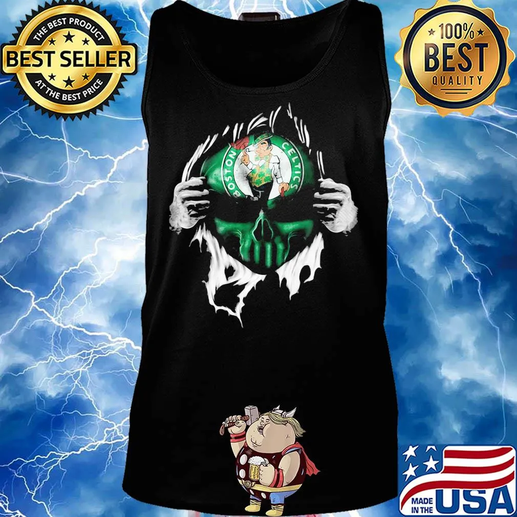 Blood insides skull boston celtics s Tank top