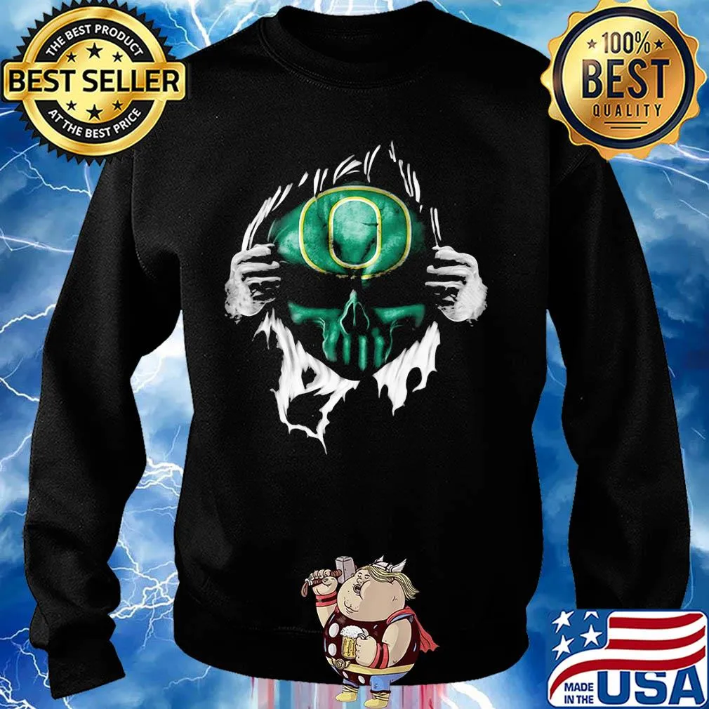 Blood insides skull oregon ducks s Sweater