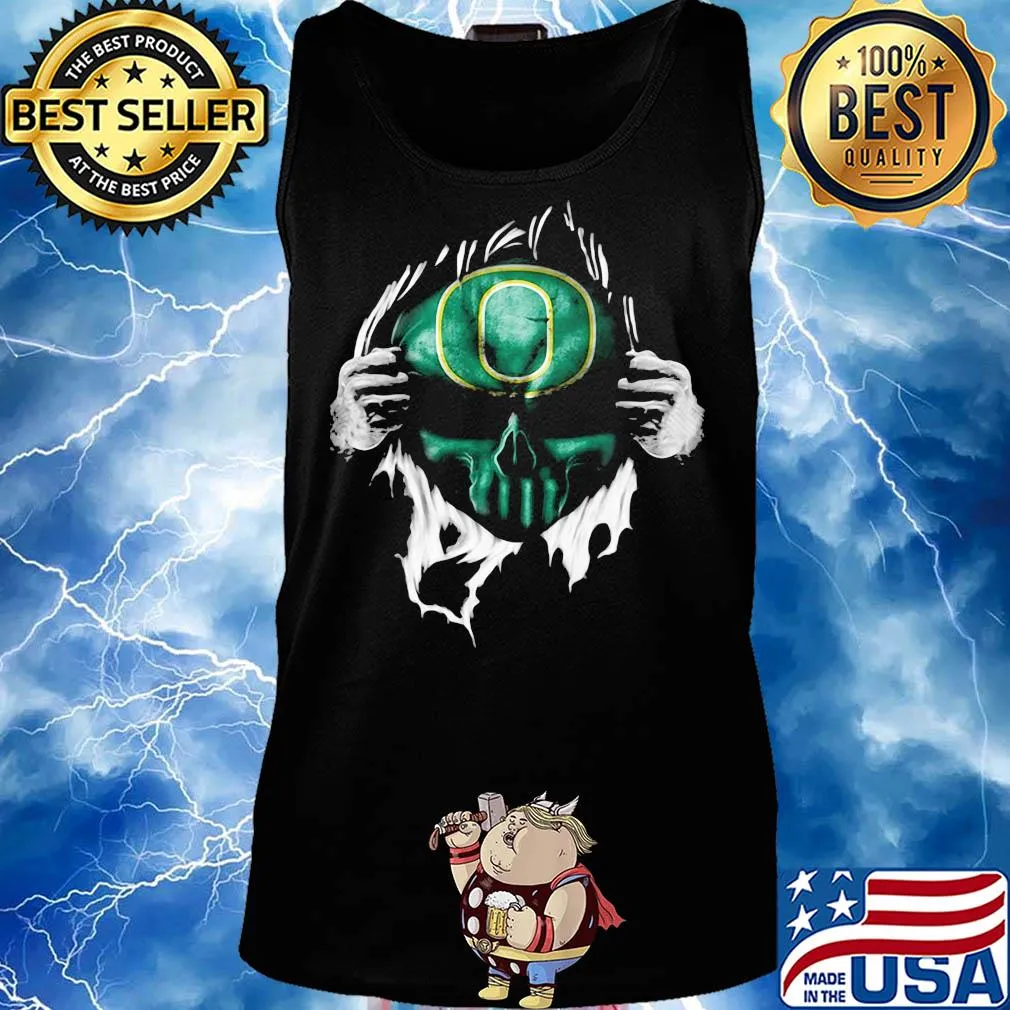 Blood insides skull oregon ducks s Tank top