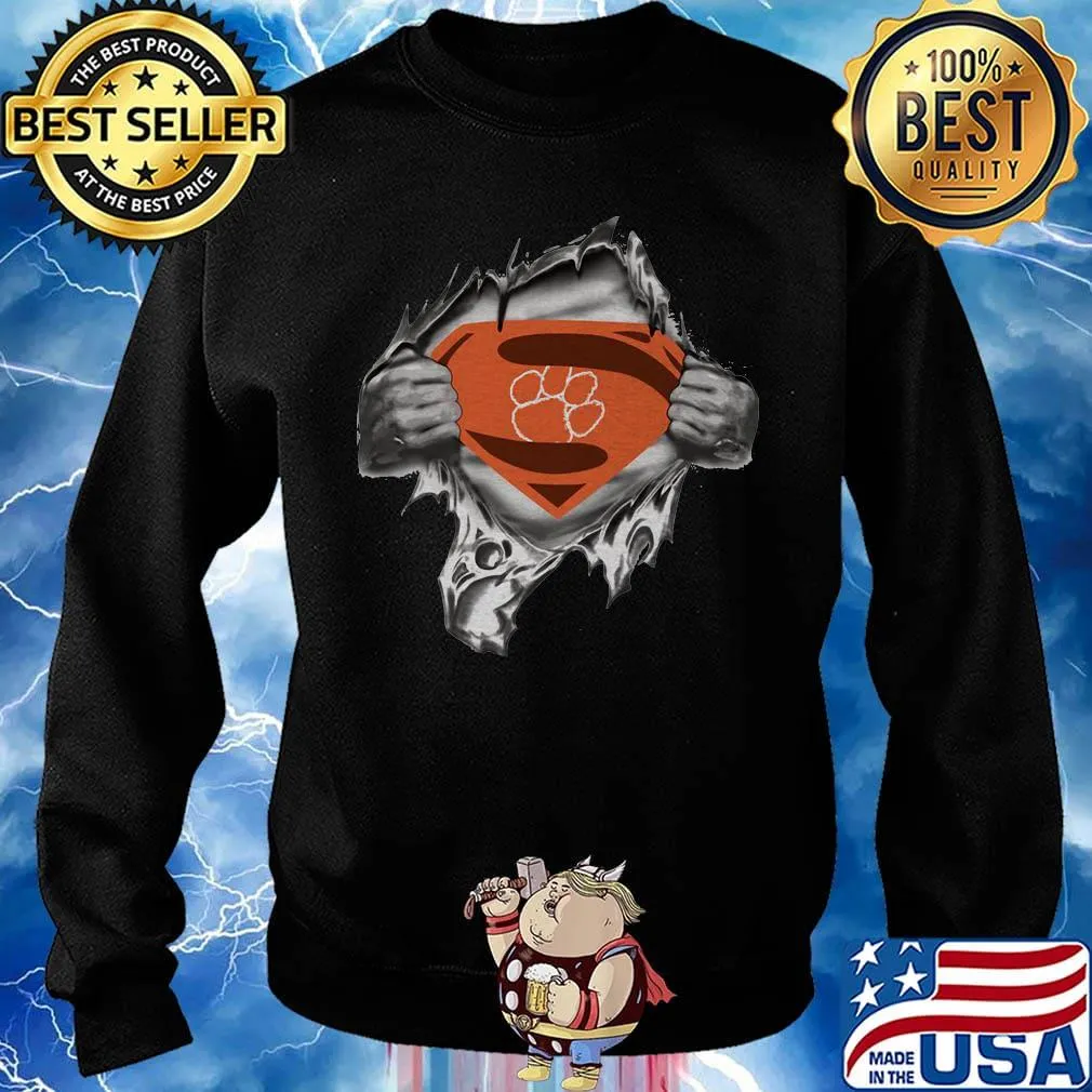 Blood insides superman clemson tigers s Sweater