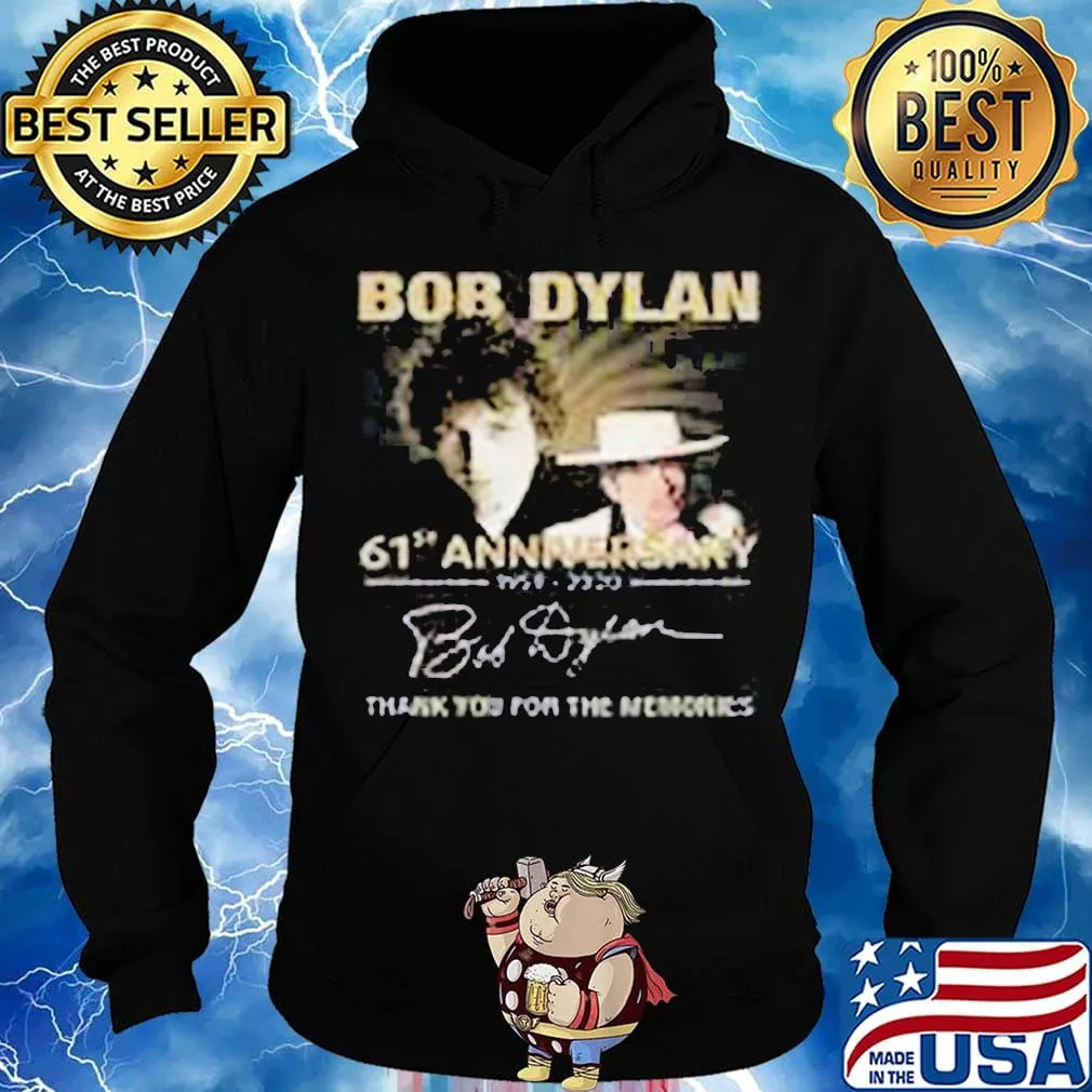 Bob dylan 61st anniversary 1959 2020 thank you for the memories signature lights s Hoodie