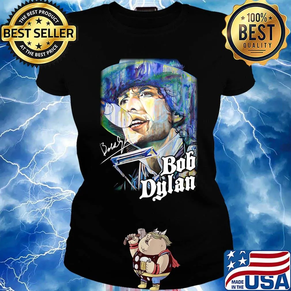 Bob dylan signature art s Ladies tee