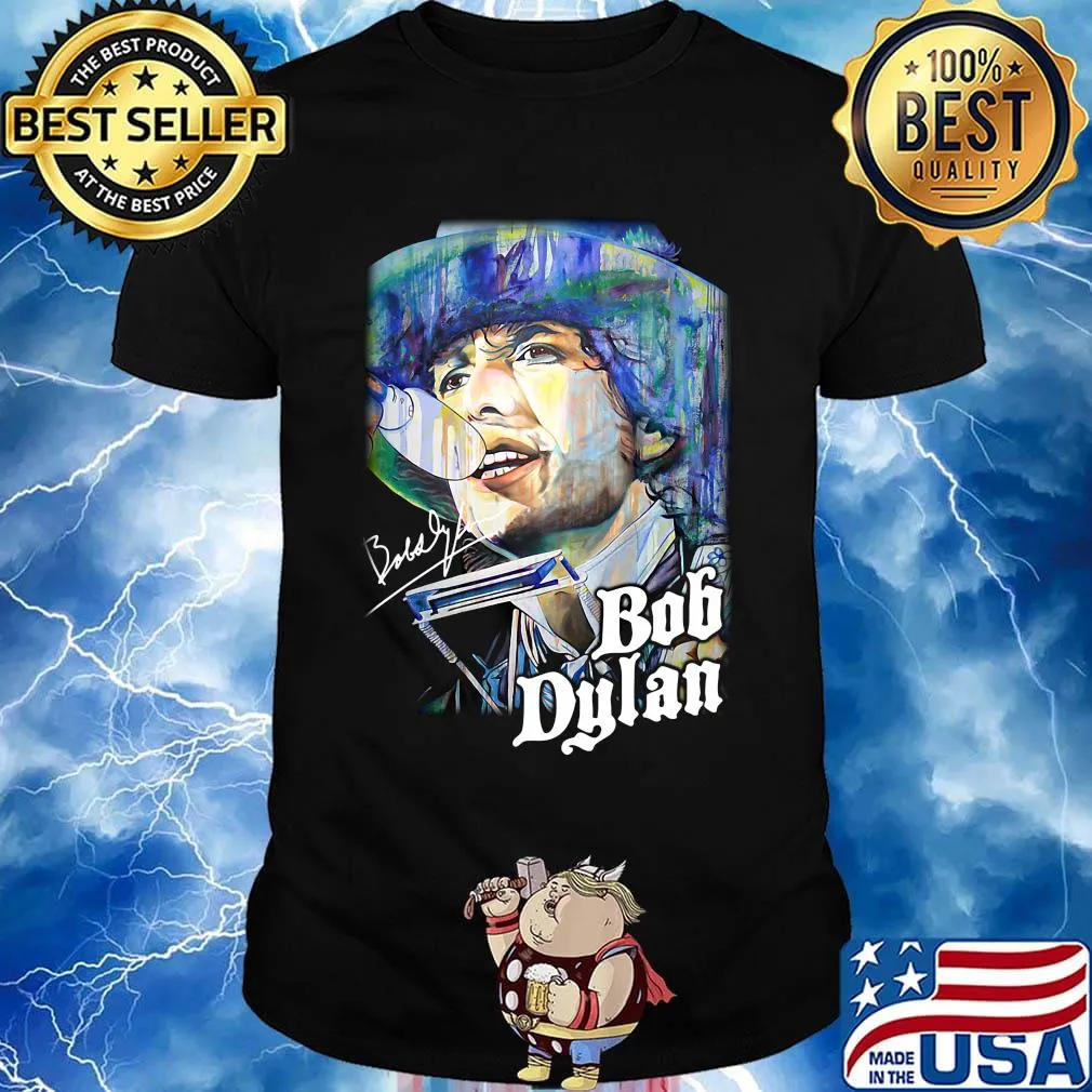 Bob dylan signature art shirt