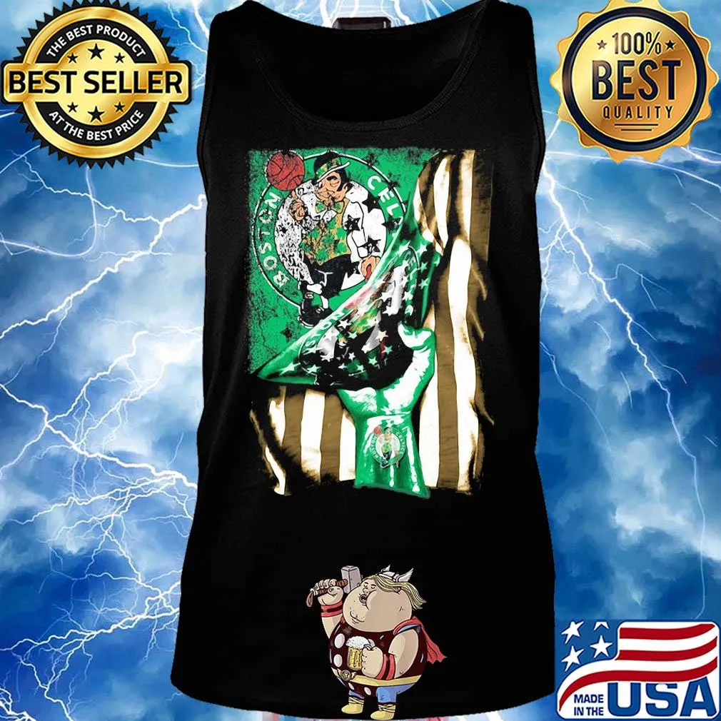Boston celtics american flag independence day s Tank top