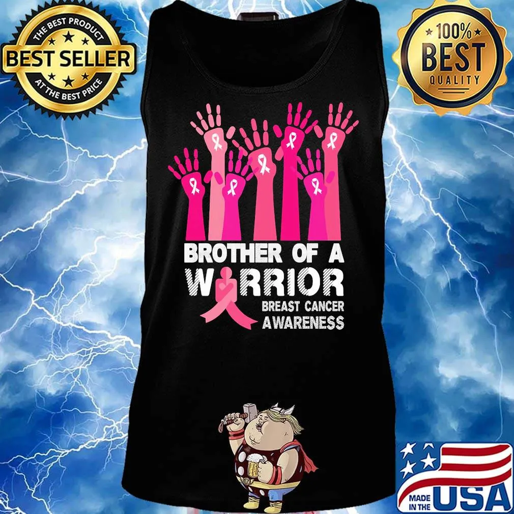 Brother of a warrior breast cancer awareness s Tank top