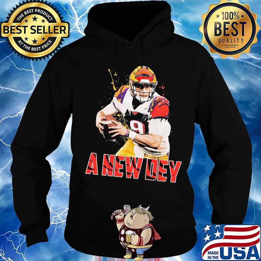Burrow a new dey joe 9 cincinnati bengals football team s Hoodie