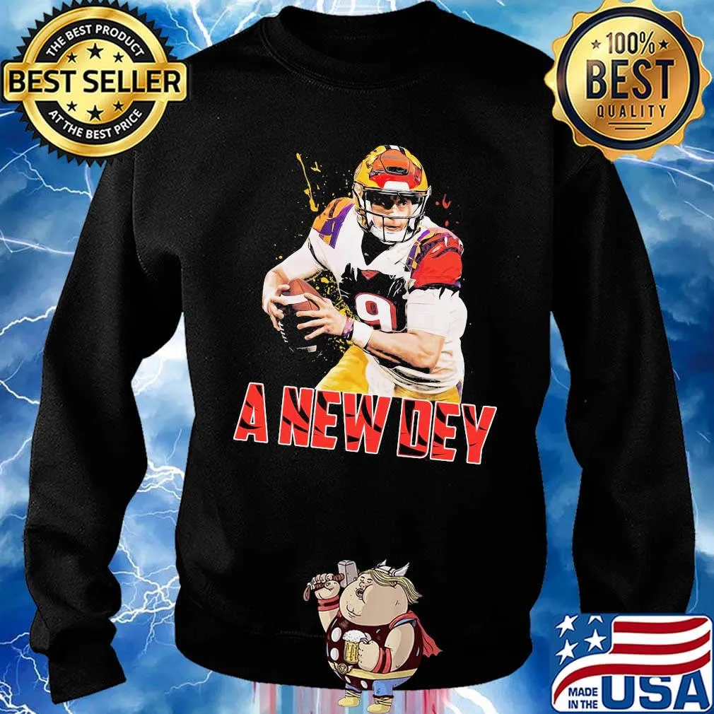 Burrow a new dey joe 9 cincinnati bengals football team s Sweater