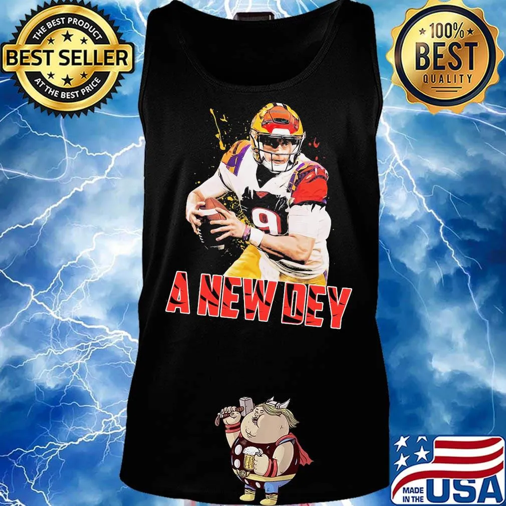Burrow a new dey joe 9 cincinnati bengals football team s Tank top