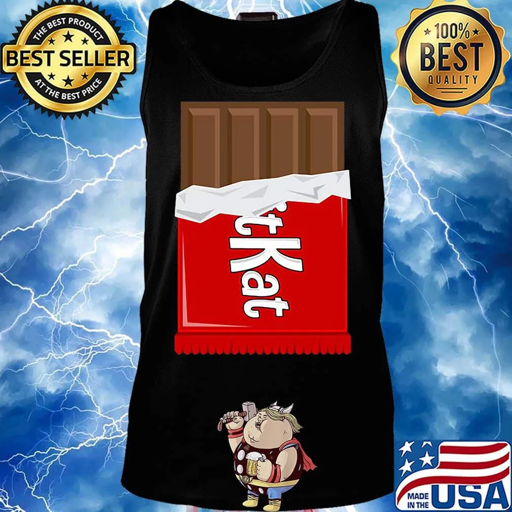 Chocolate kitkat bar funny halloween outfit cosplay s Tank top