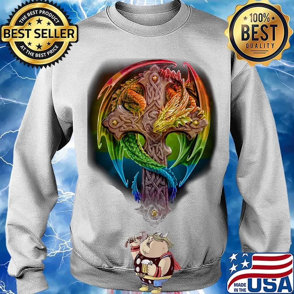 Cross Dragon LGBT Color Shirt Sweater