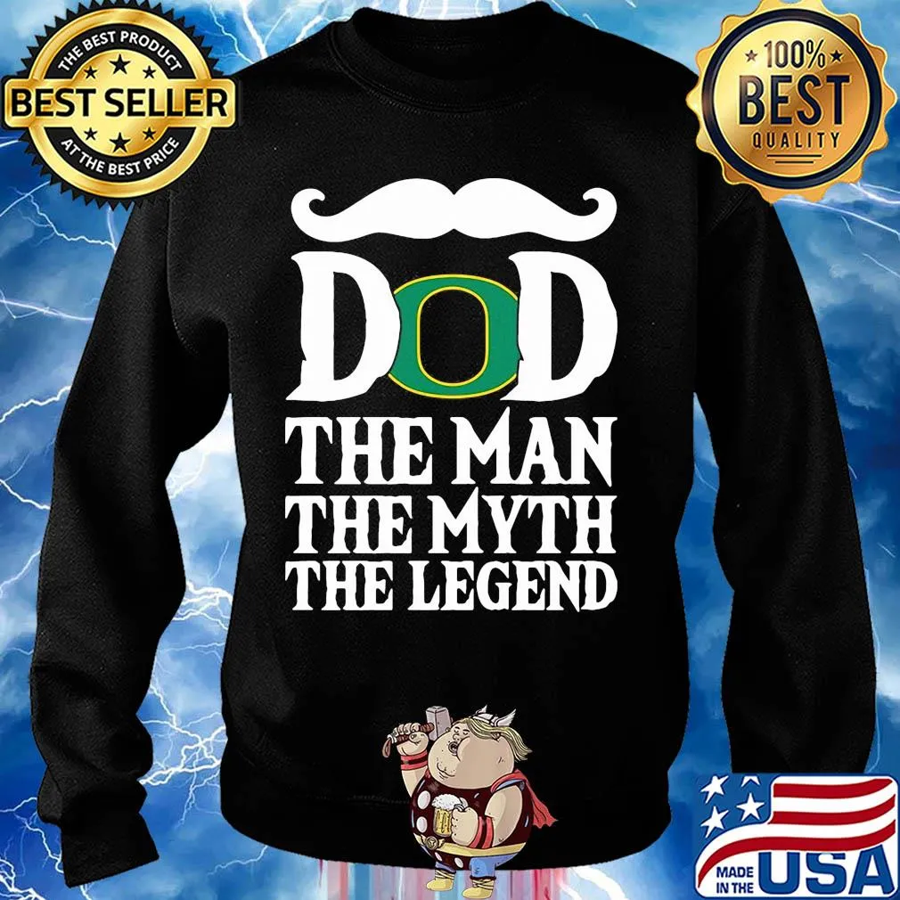 Dad the man the myth the legend oregon ducks happy father's day beard s Sweater