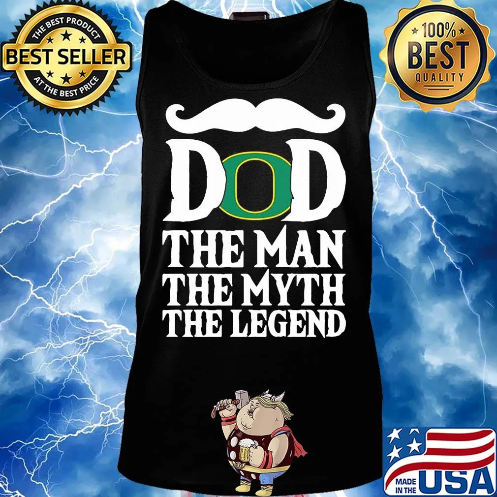 Dad the man the myth the legend oregon ducks happy father's day beard s Tank top