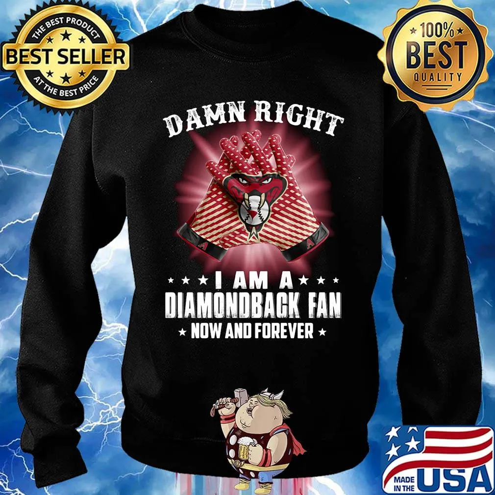 Damn right i am a arizona diamondbacks fan now and forever stars s Sweater