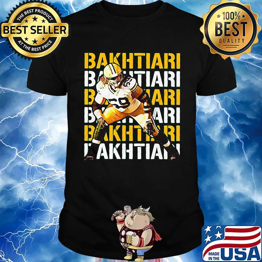 David bakhtiari 69 green bay packers football team shirt