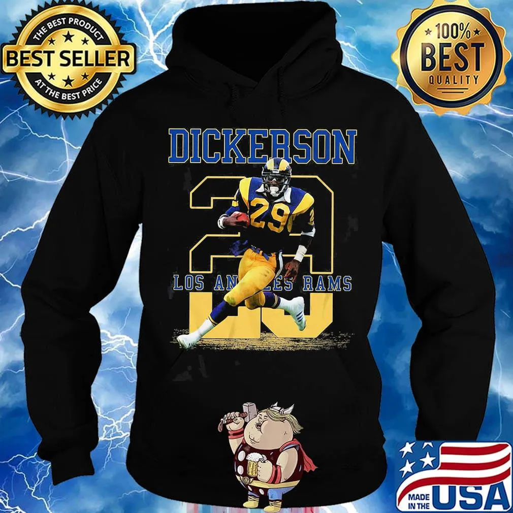 Dickerson 28 los angles rams team football player s Hoodie