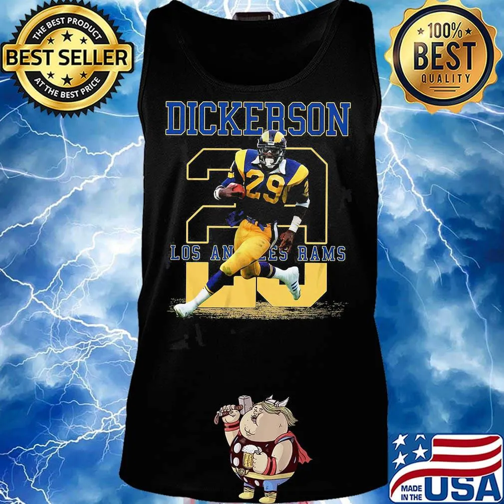 Dickerson 28 los angles rams team football player s Tank top
