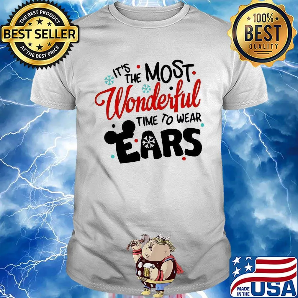 Disney it's the most wonderful time to wear ears shirt