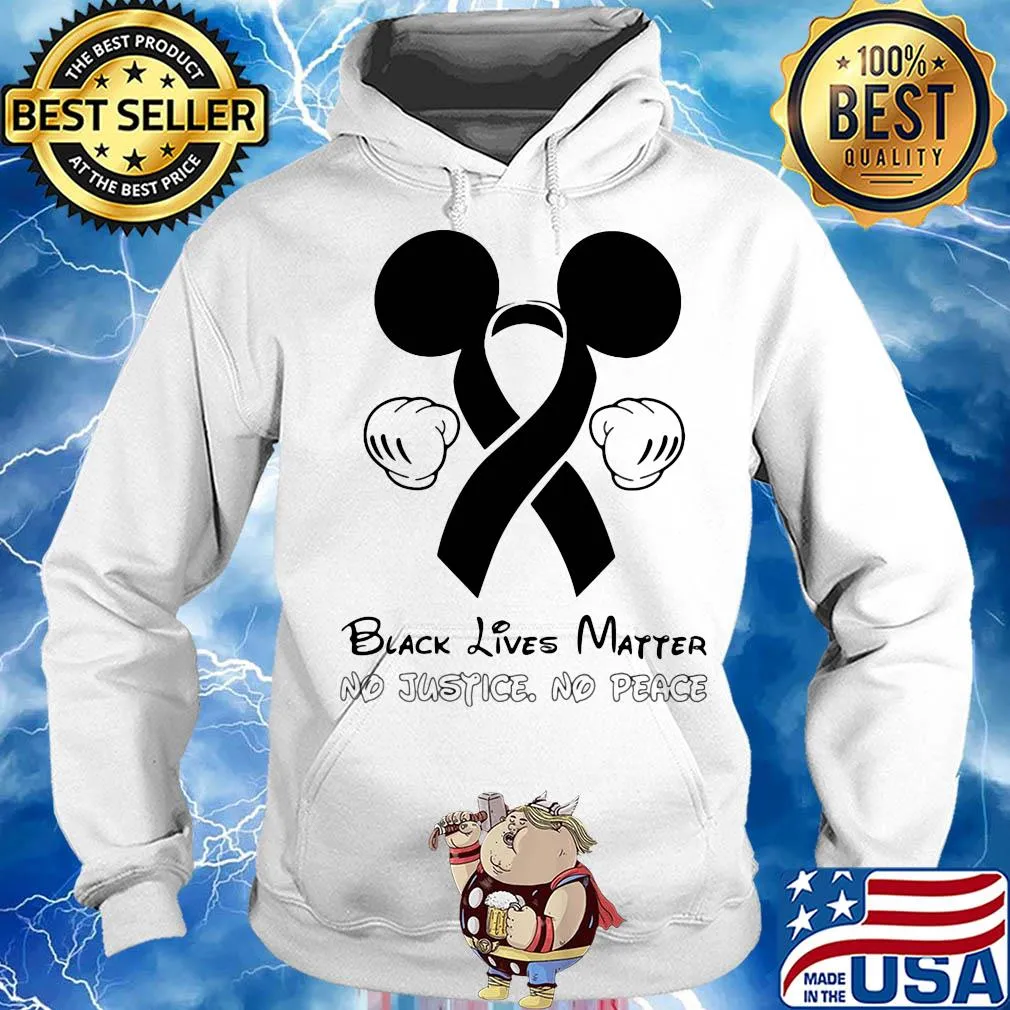 Disney mickey mouse black lives matter no justice no peace cancer awareness s Hoodie