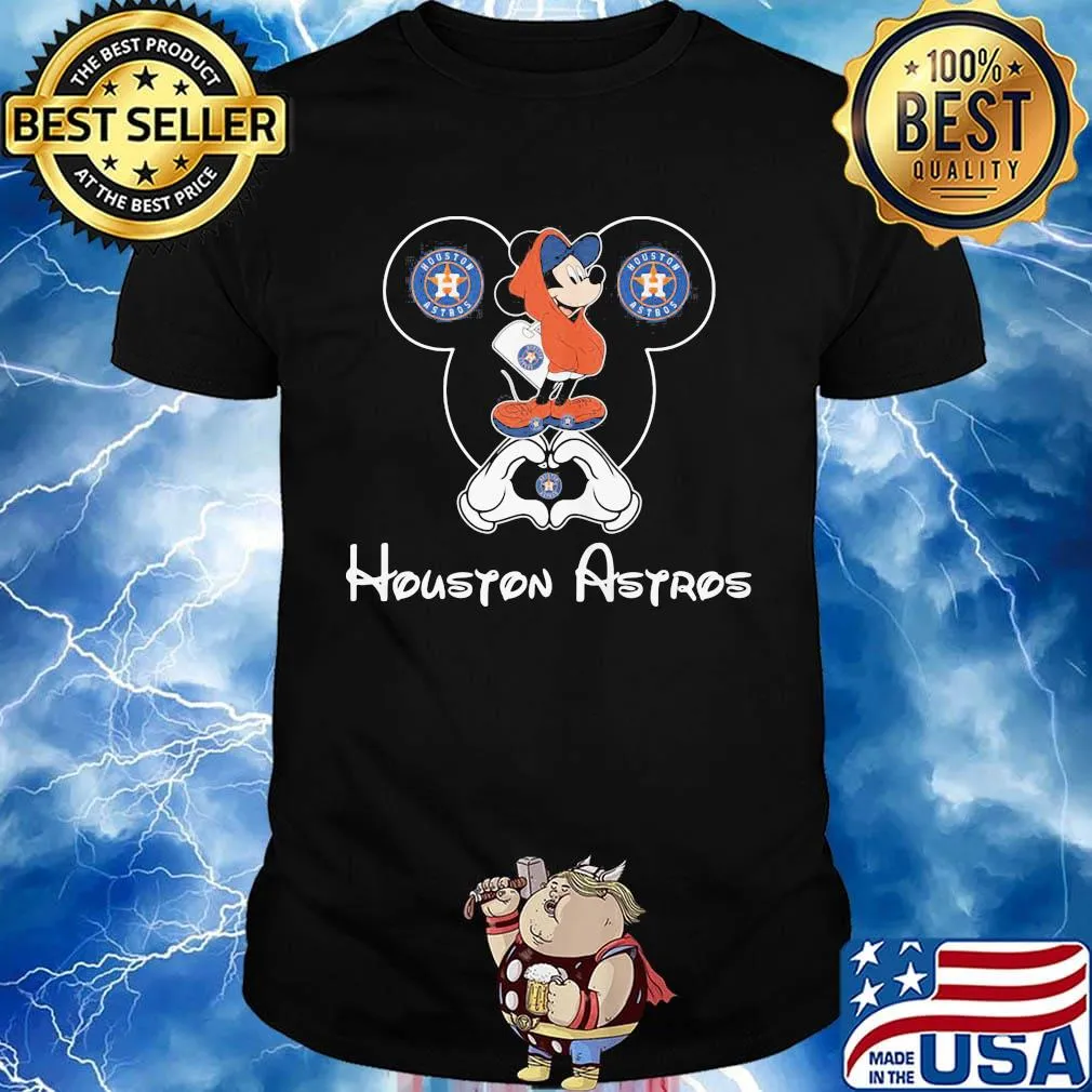 Disney mickey mouse houston astros shirt