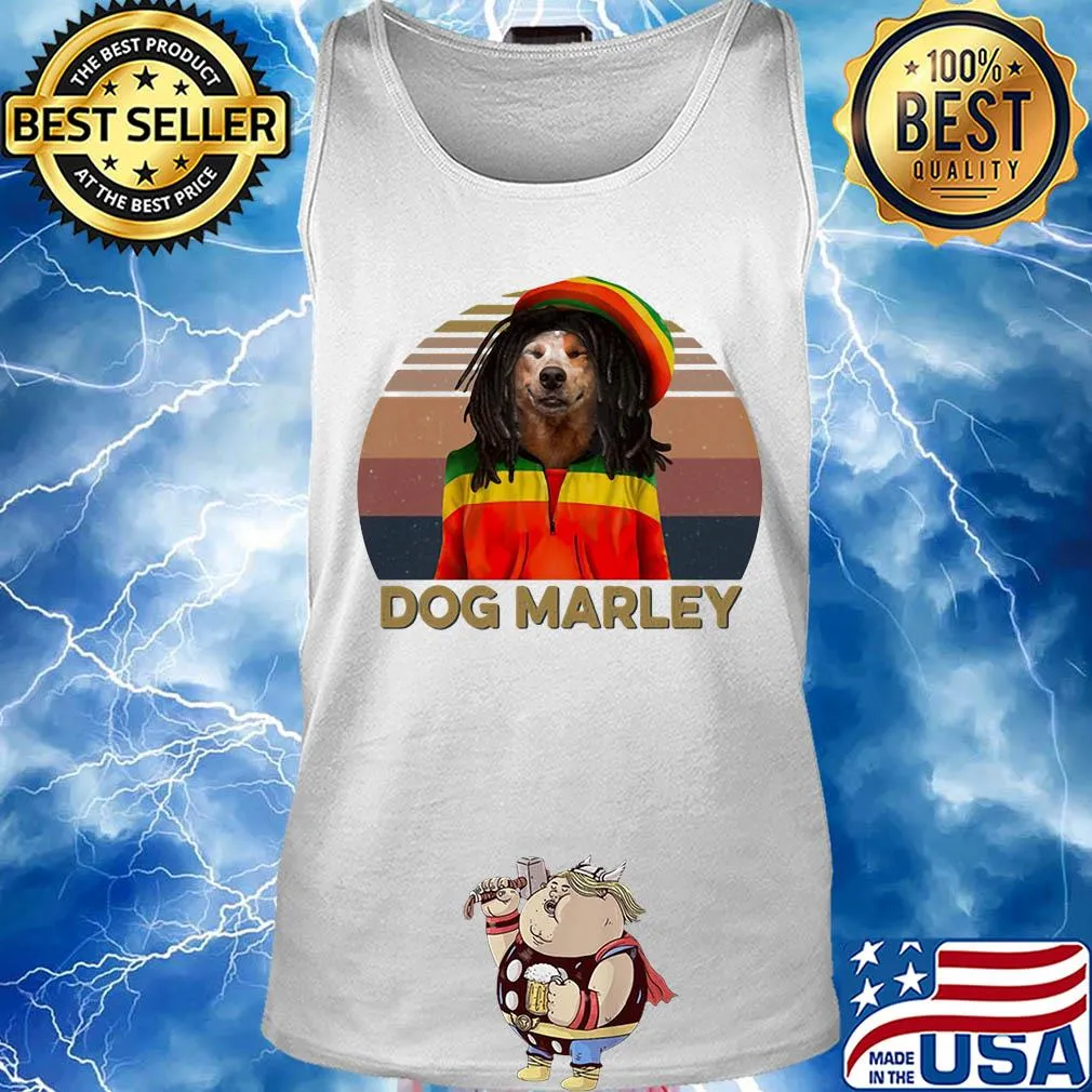 Dog marley vintage retro s Tank top