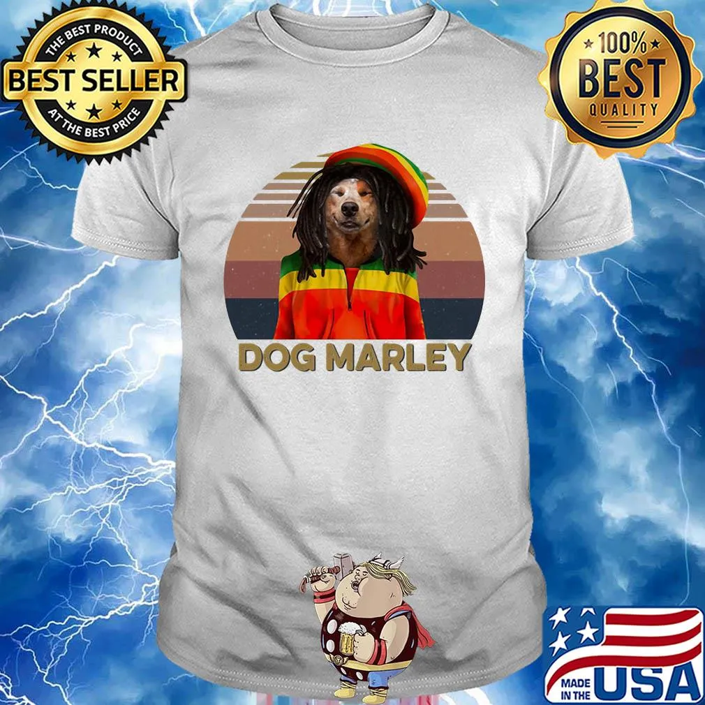Dog marley vintage retro shirt