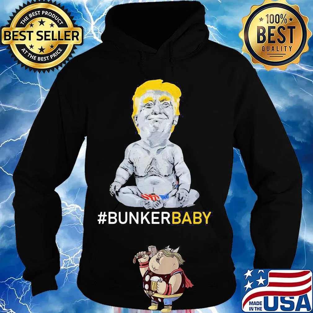 Donald trump bunker baby american flag independence day s Hoodie