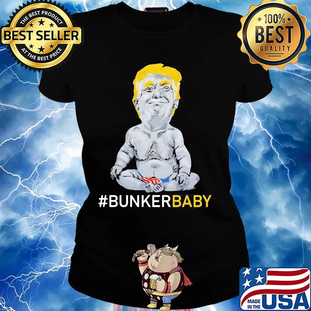 Donald trump bunker baby american flag independence day s Ladies tee