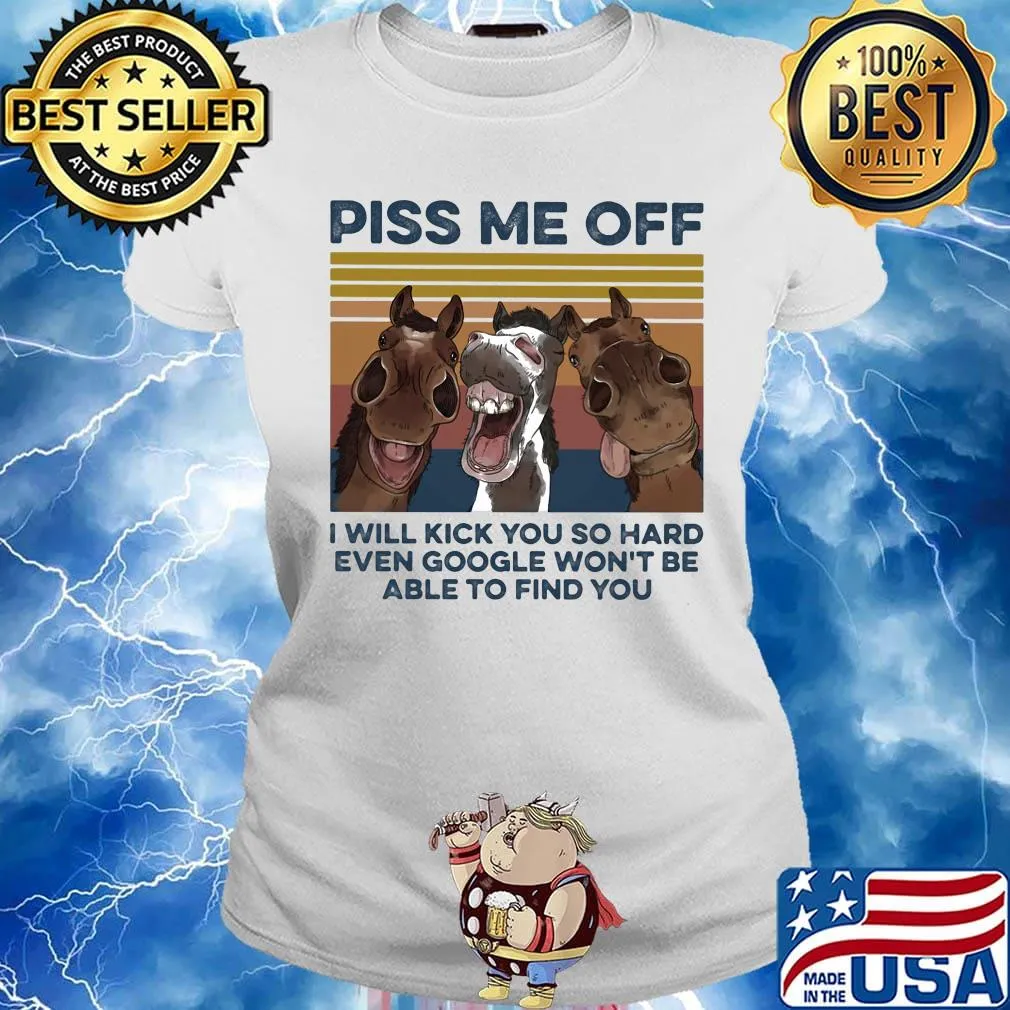 Donkeys piss me off I will slap you so hard even google won't be able to find you vintage retro s Ladies tee