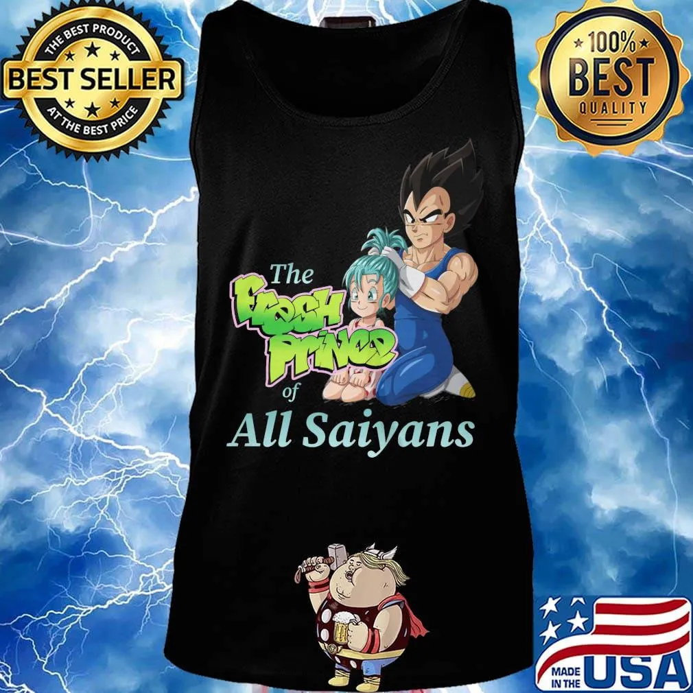 Dragon ball 7 son goku and bulma the fresh prince of all saiyans s Tank top