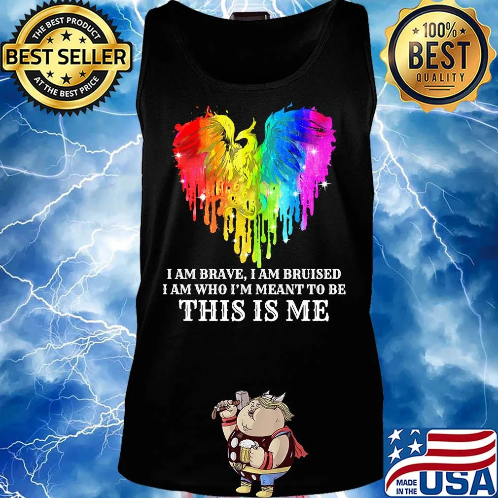 Dragon LGBT I am brave I am bruise I am who I'm meant to be this is me s Tank top